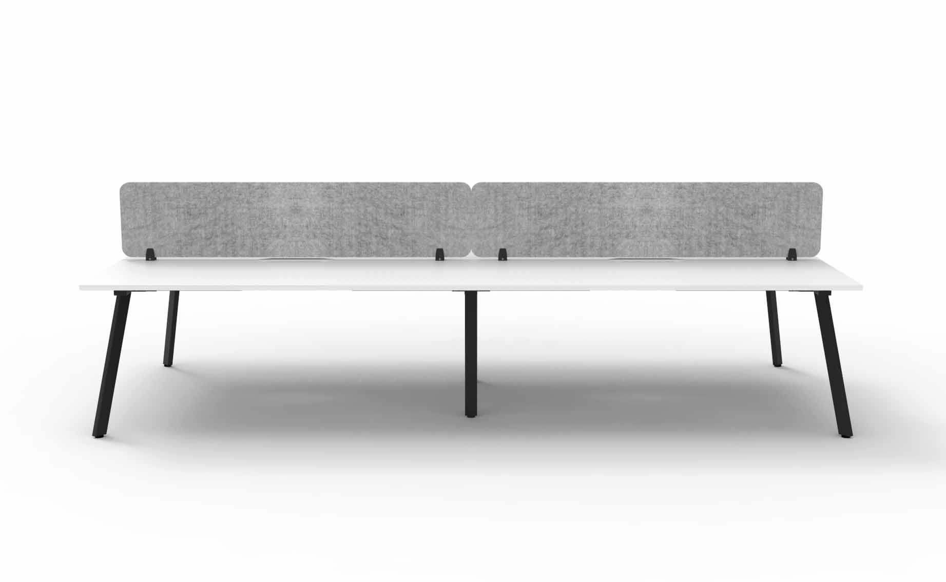 Eternity 4 Person Double Sided Workstation - with Eco Screen